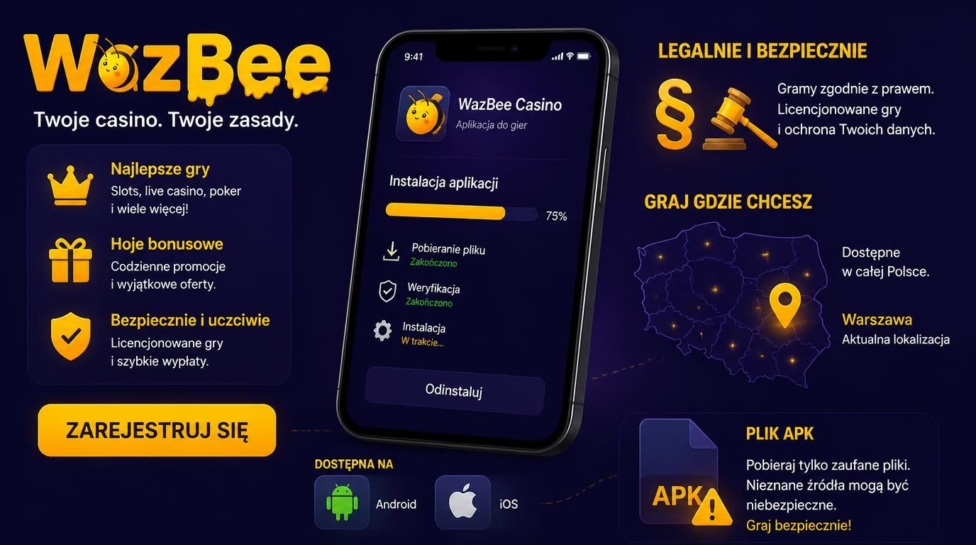 Procedura prawna i techniczna instalacji aplikacji Wazbee Casino w Polsce